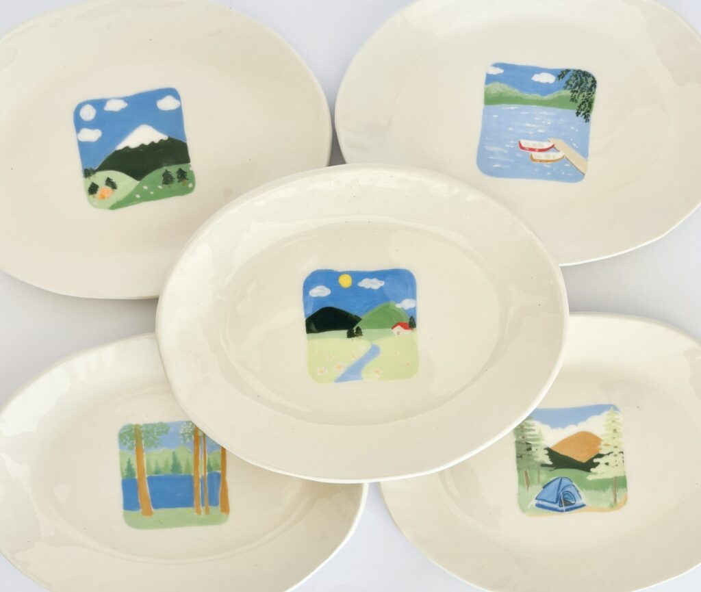 Platos paisaje